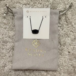 Kendra Scott Onyx Black Elisa Necklace